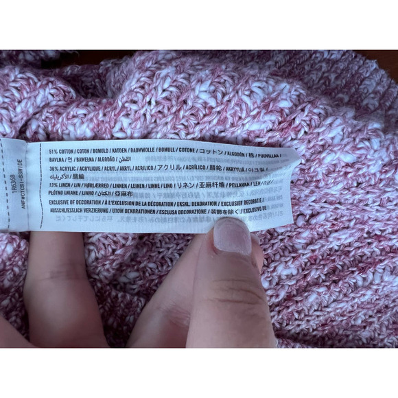 Abercrombie & Fitch Women's Marled Shaker Pullover Sweater Long Sleeve Size S - Picture 8 of 10